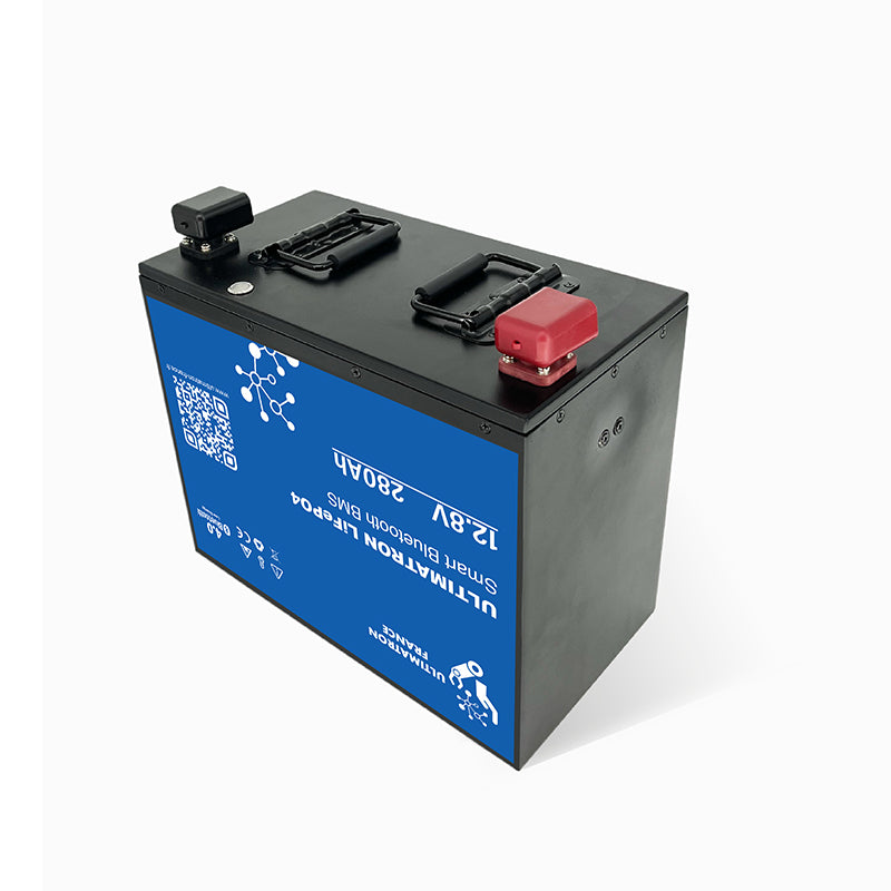 Ultimatron LiFePO4 Lithium Battery 12.8V 280Ah With Bluetooth And Smart BMS Integrated And Heater Dup